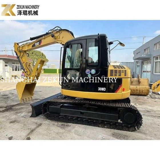 Excavadora usada de 8 toneladas CAT 308 Excavadora de rastreo 308D Mini Bagger con un rendimiento excelente