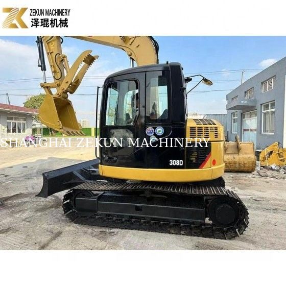 Excavadora usada de 8 toneladas CAT 308 Excavadora de rastreo 308D Mini Bagger con un rendimiento excelente