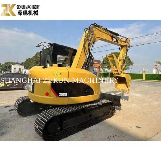 Excavadora usada de 8 toneladas CAT 308 Excavadora de rastreo 308D Mini Bagger con un rendimiento excelente