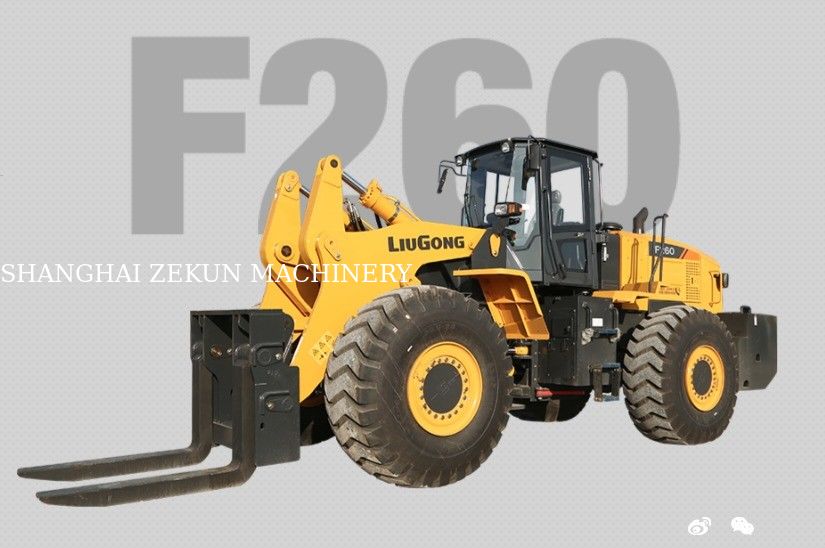 Cargador de tenedor F260 de segunda mano 7-9 toneladas para tiendas de materiales de construcción