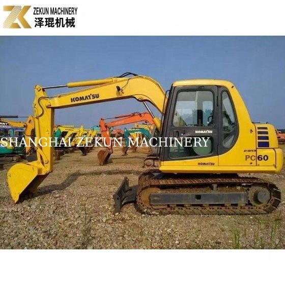 6200 KG peso de la máquina utilizada Komatsu PC60-7 excavadora de Japón original bomba hidráulica