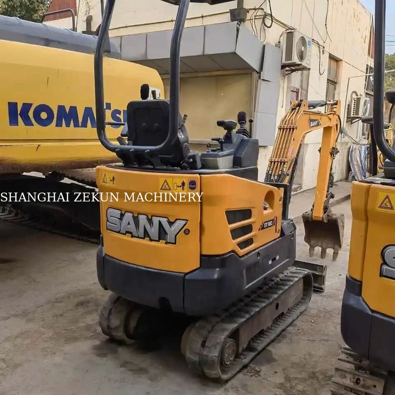 10.3KW Sany SY16C mini excavadora de 1,6 toneladas con neumático de goma y bomba hidráulica original