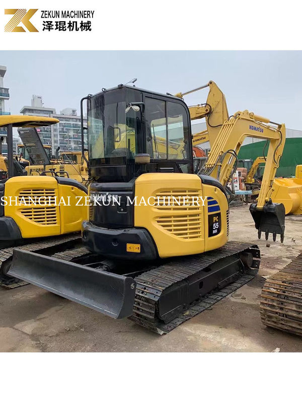 Excavadora Komatsu PC55MR-2 de segunda mano con 28.5KW de potencia y 0.2m3 de capacidad de cubo