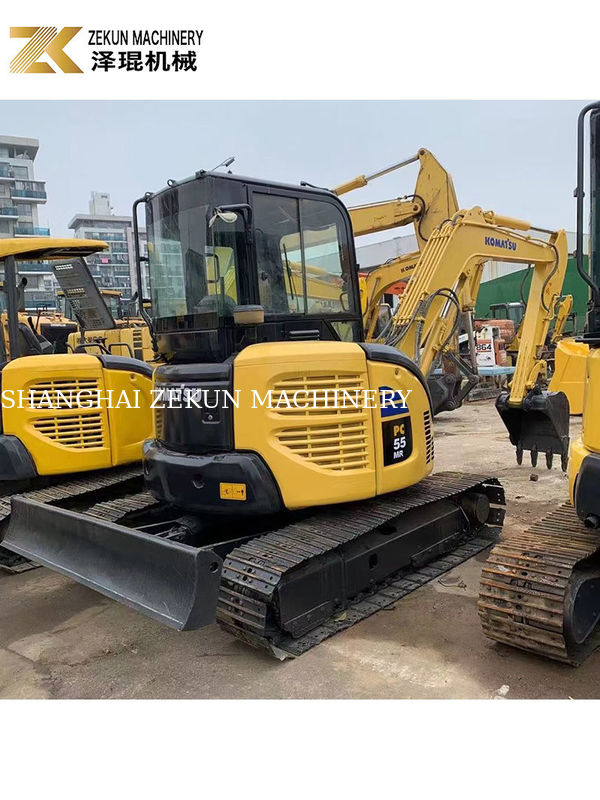 Excavadora Komatsu PC55MR-2 de segunda mano con 28.5KW de potencia y 0.2m3 de capacidad de cubo