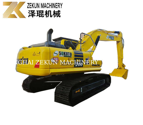 Horas de trabajo bajas 2001-4000 Komatsu PC200-8 Excavadora de rastreo usada en buen estado