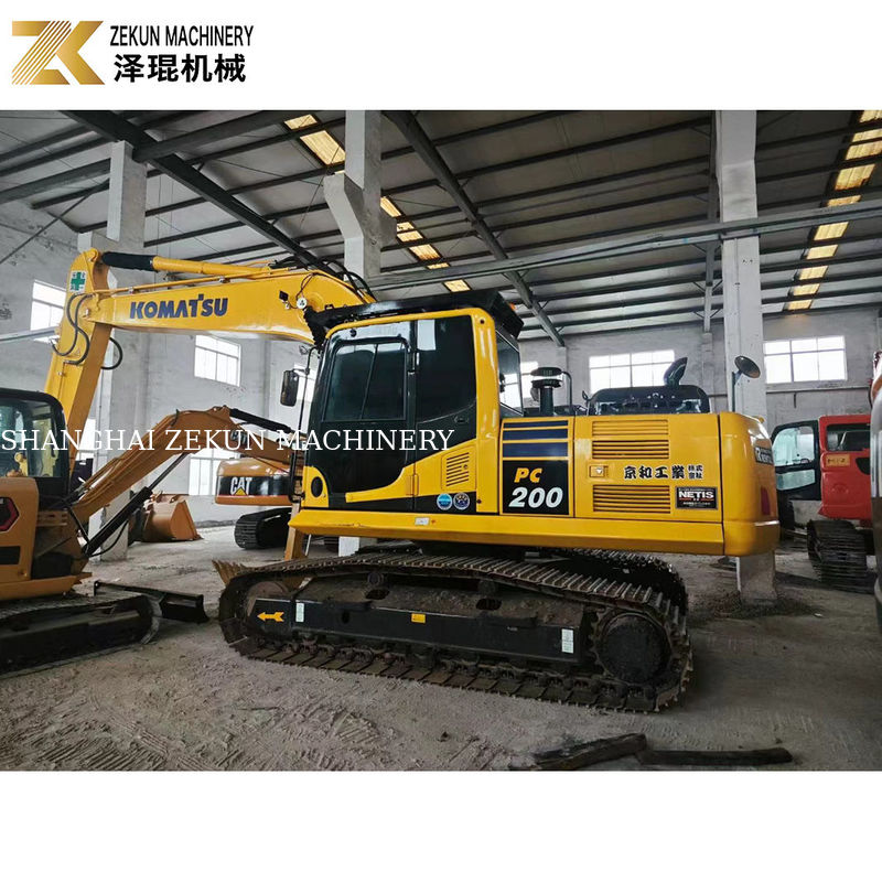 Horas de trabajo bajas 2001-4000 Komatsu PC200-8 Excavadora de rastreo usada en buen estado