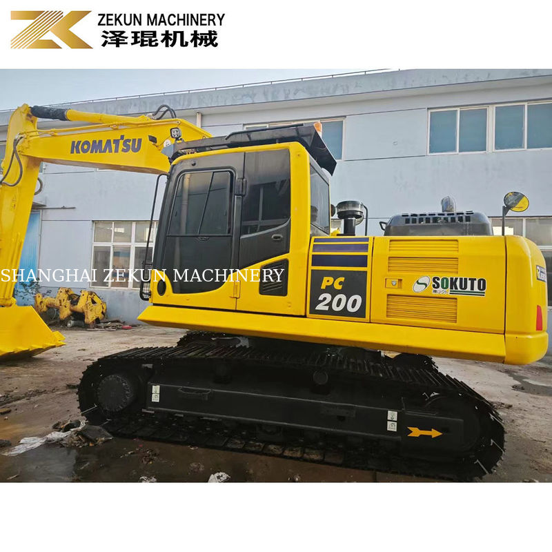 Horas de trabajo bajas 2001-4000 Komatsu PC200-8 Excavadora de rastreo usada en buen estado