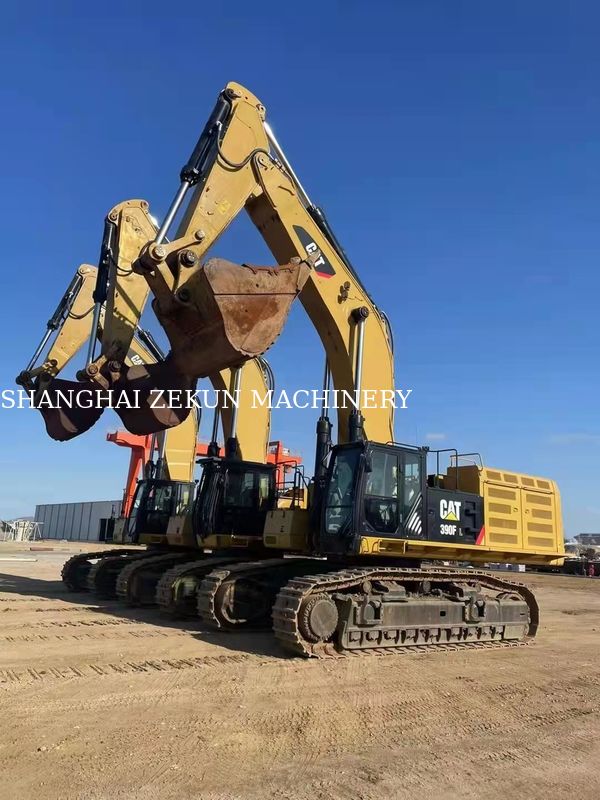 Equipo de construcción de segunda mano Excavadora de rastreo Cat 390F con motor Cat 390 KW