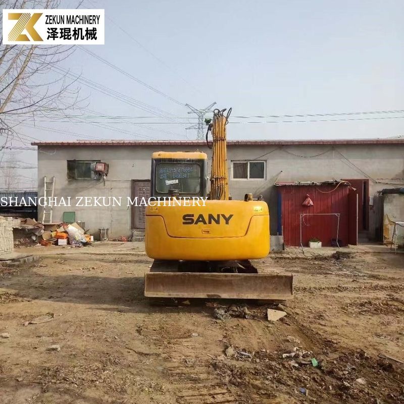 Excavadora original pintada 7T Sany 75 SY75C-9 SY75C PRO excavadora de segunda mano