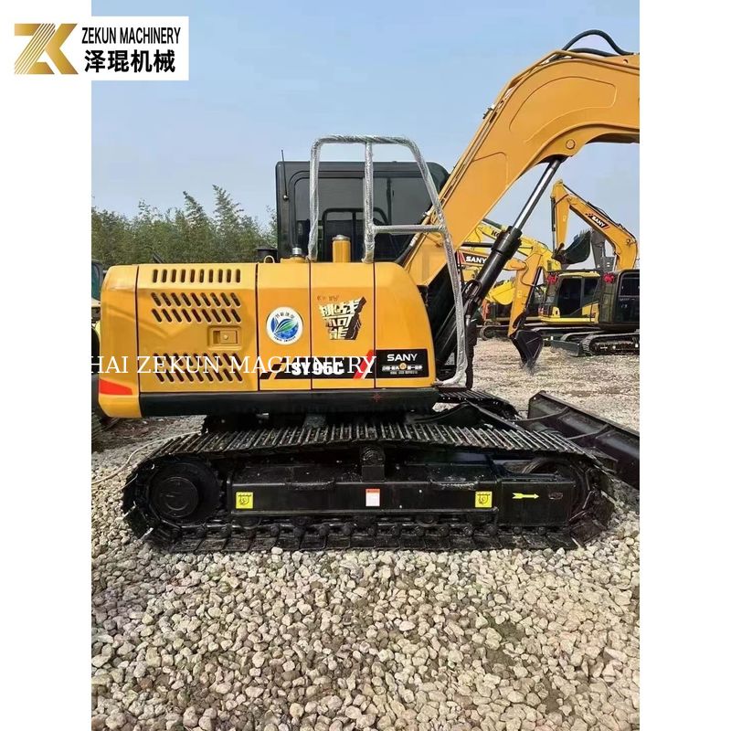 60.7KW Sany SY95 Excavadora 9Ton excavadora de segunda mano Kubota V3800DI-T-E3B Motor