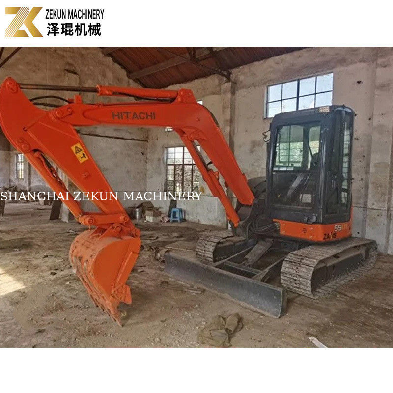 33.1Kw de potencia Hitachi ZX55 Excavadora de 5,5 toneladas Mini Bagger con 2001-4000 horas de trabajo
