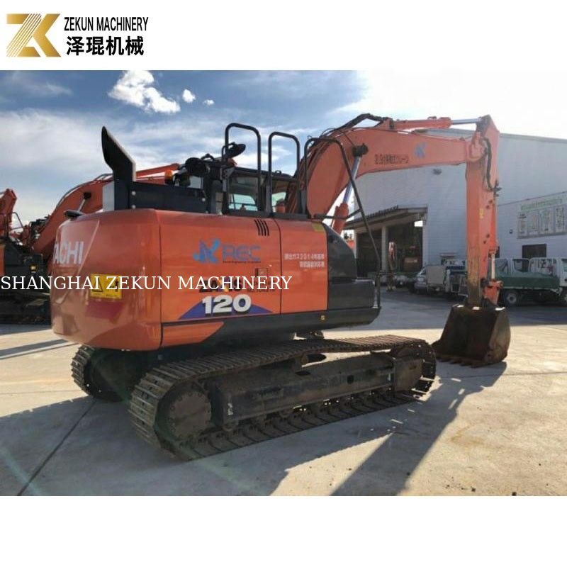 Mini Excavadora Usada Excavadoras de 12 toneladas Hitachi ZX120 Excavadora ZX120-6 con motor ISUZU