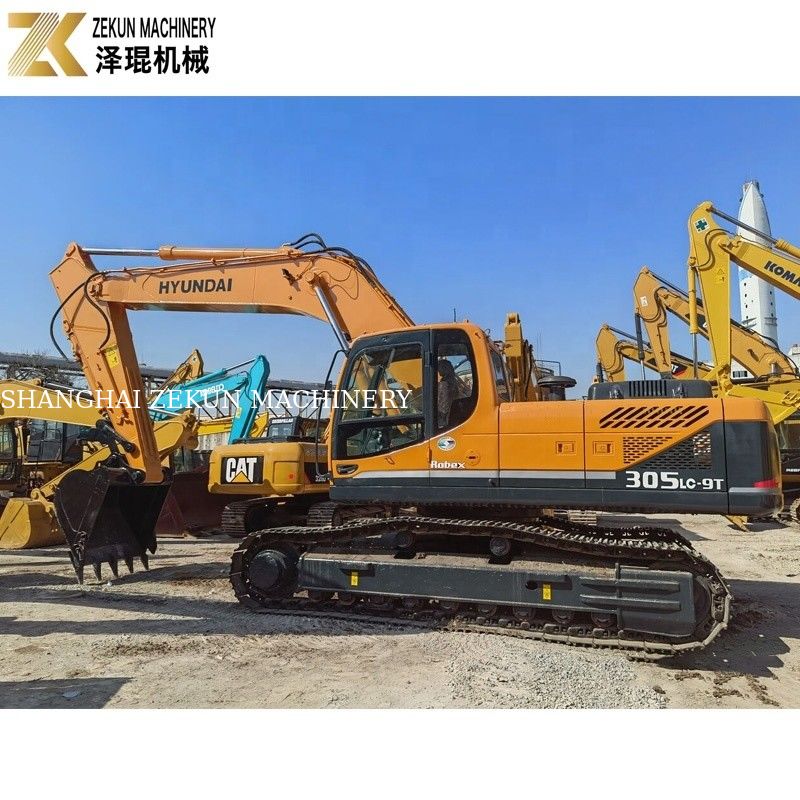 30 toneladas usadas Hyundai 305 excavadora 305LC 305LC-9T de Corea 1.4m3 cubo