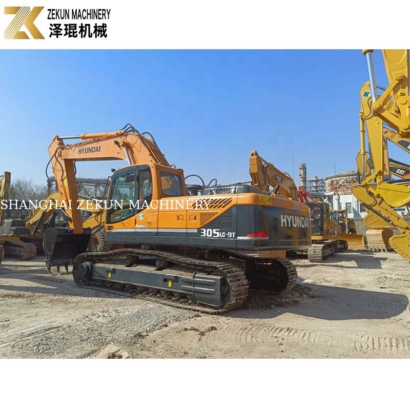 30 toneladas usadas Hyundai 305 excavadora 305LC 305LC-9T de Corea 1.4m3 cubo