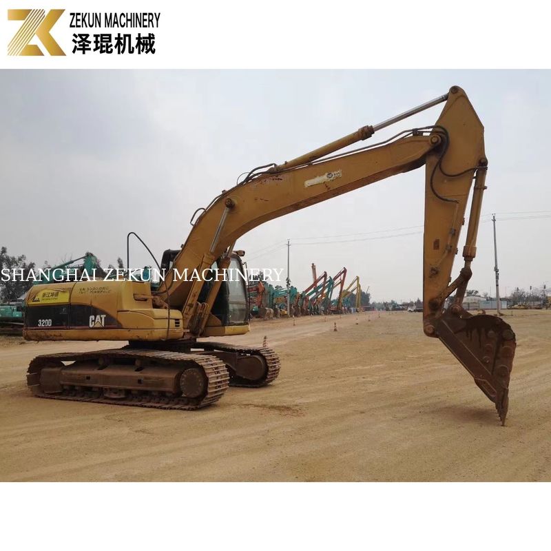 Inyección eléctrica de 20 toneladas Excavadora usada CAT 320D para maquinaria de construcción en el mejor de los casos