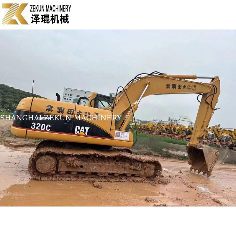 110KW Equipo pesado usado CAT320 Excavadora Caterpillar 320C Horas de trabajo 4001-6000