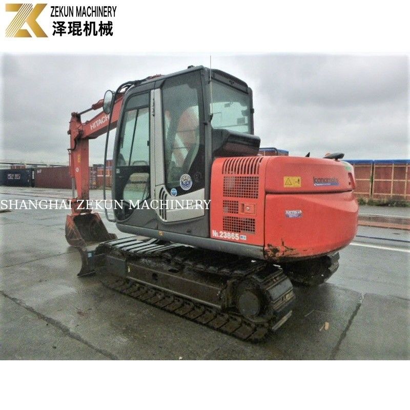 Excavadora Hitachi ZX 70 de 7 toneladas con pulgar y potente motor ISUZU para cubos pequeños