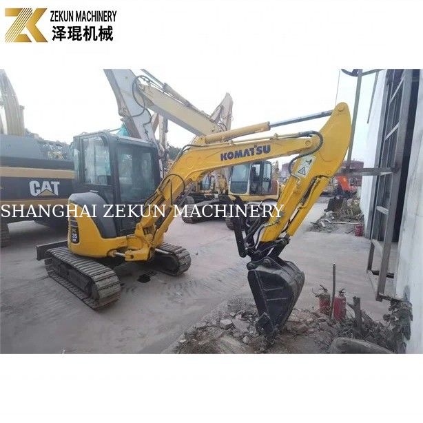 3Mini excavadora KOMATSU PC35MR-5 de 2016 con excavadora hidráulica de 5 toneladas