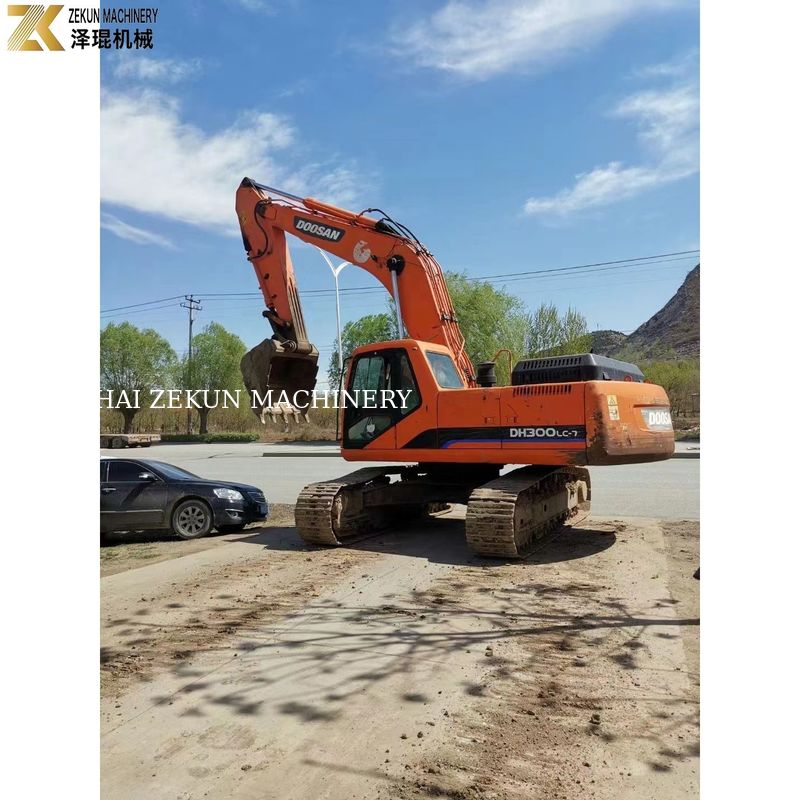 DH300-7 Excavadora usada Doosan 30Ton 2017 año cilindro hidráulico para la minería