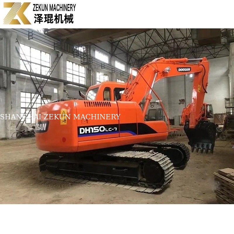 Excavadora original de 15 toneladas Usada Doosan DH150 Excavadora con martillo Jack DH150-7 2017