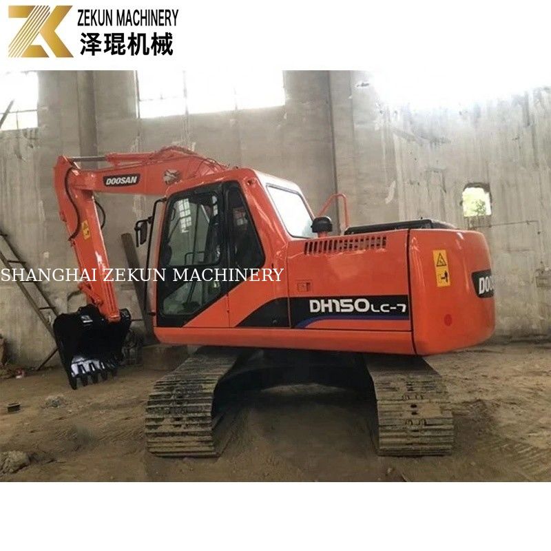 Excavadora original de 15 toneladas Usada Doosan DH150 Excavadora con martillo Jack DH150-7 2017