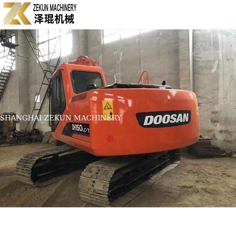 Excavadora original de 15 toneladas Usada Doosan DH150 Excavadora con martillo Jack DH150-7 2017