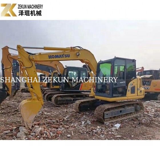 0.35m3 Excavadora Komatsu Usada con cubo PC 70 8 7T Mini Excavadora Komatsu Usada