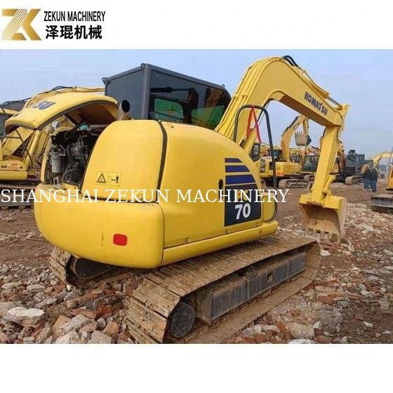 0.35m3 Excavadora Komatsu Usada con cubo PC 70 8 7T Mini Excavadora Komatsu Usada