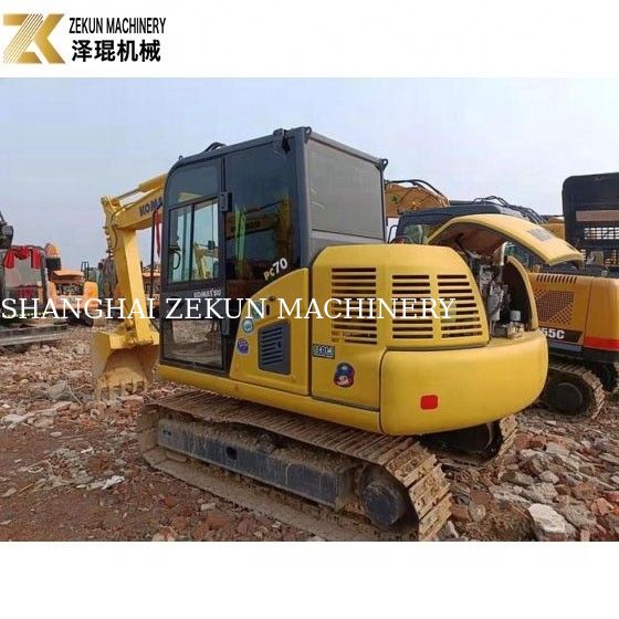 0.35m3 Excavadora Komatsu Usada con cubo PC 70 8 7T Mini Excavadora Komatsu Usada