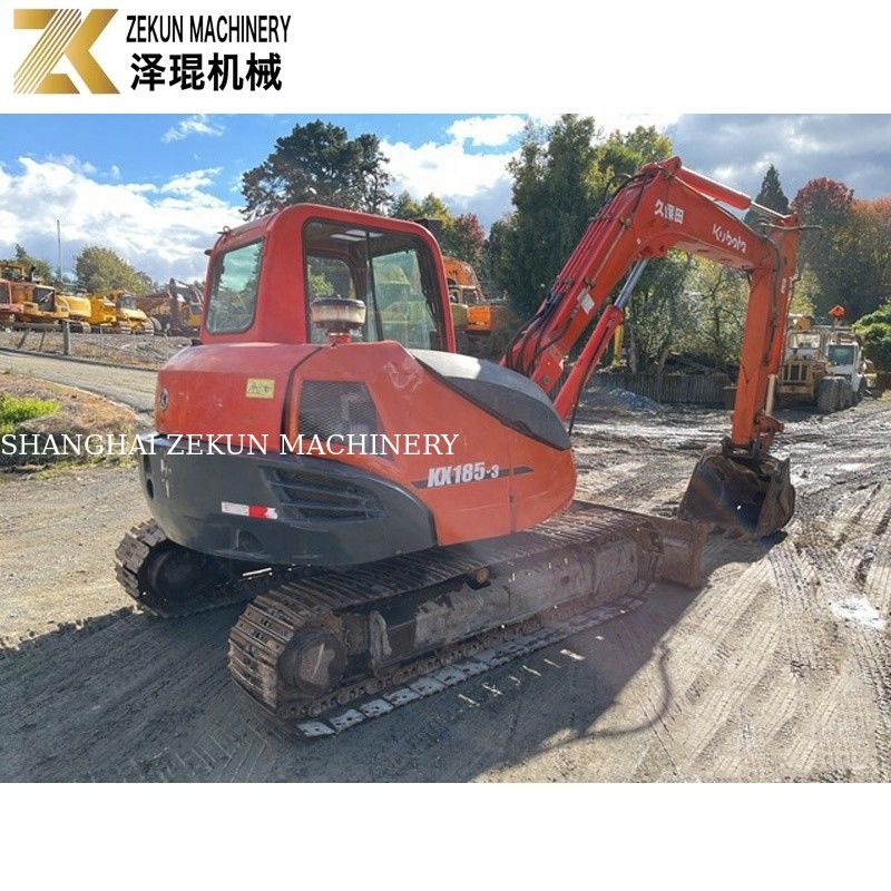 KX185 KX185-3 Mini excavadora de 8 toneladas Kubota 185 máquina de excavadora usada