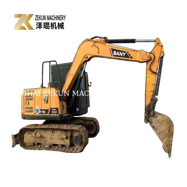 7.5ton SANY 75C Excavadora utilizada con otro cilindro hidráulico y en 2015