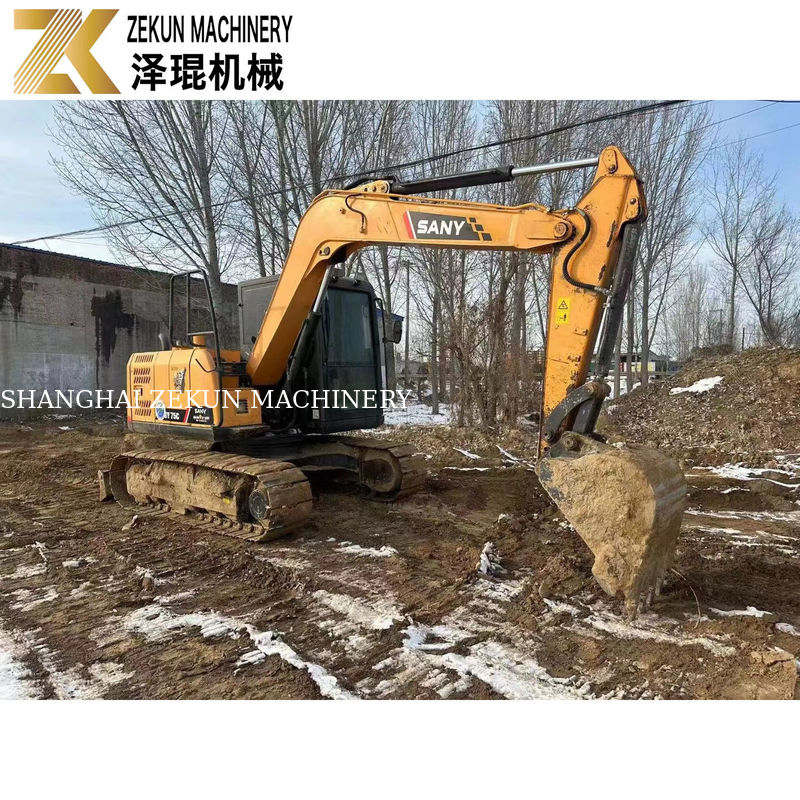 7.5ton SANY 75C Excavadora utilizada con otro cilindro hidráulico y en 2015