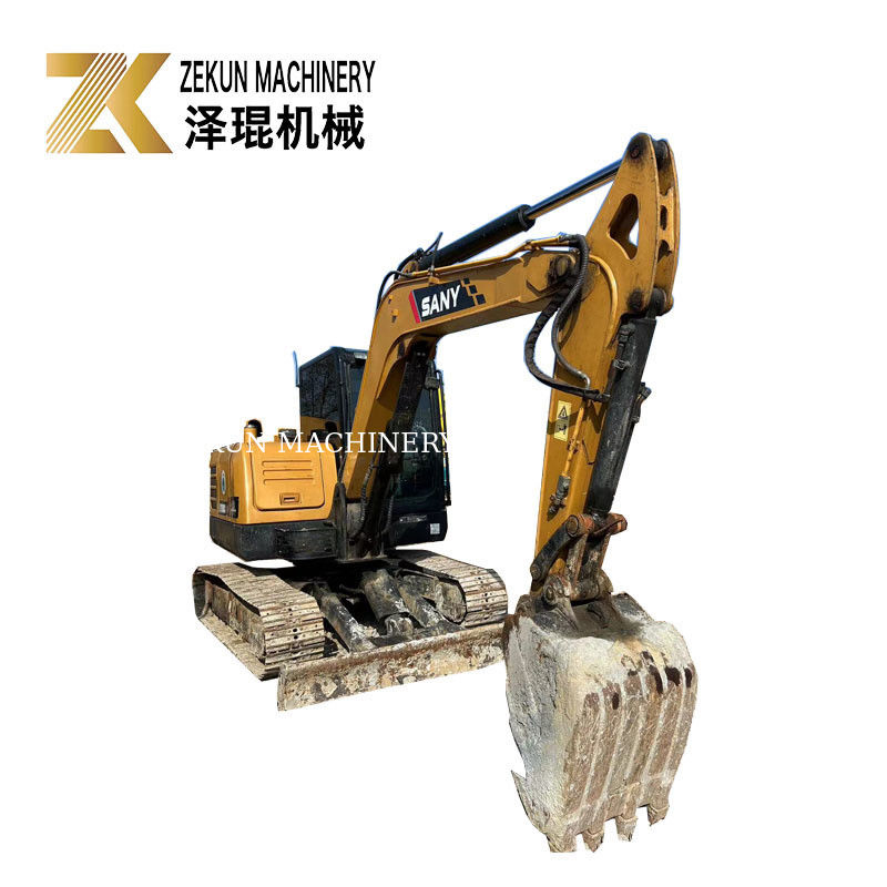 SANY SY60C Pro 6 toneladas Excavadora de rastreo de uso 36KW de potencia excavadoras de segunda mano