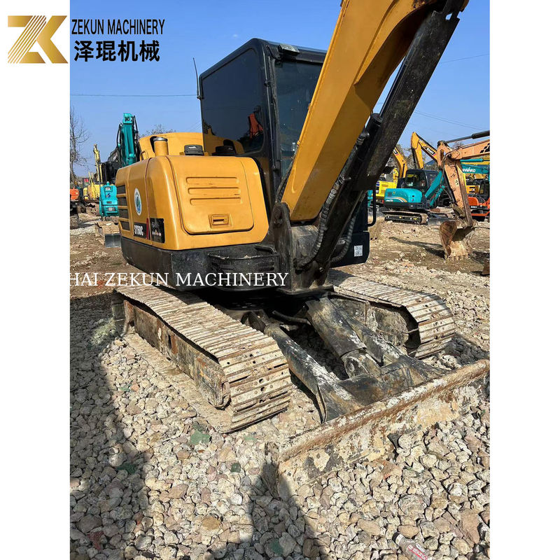 SANY SY60C Pro 6 toneladas Excavadora de rastreo de uso 36KW de potencia excavadoras de segunda mano