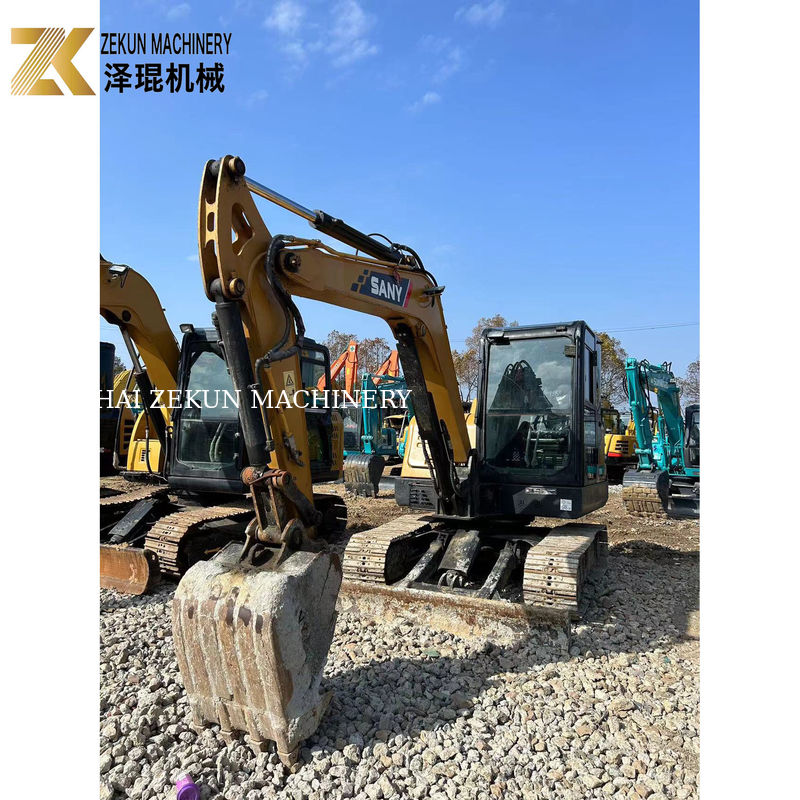 SANY SY60C Pro 6 toneladas Excavadora de rastreo de uso 36KW de potencia excavadoras de segunda mano