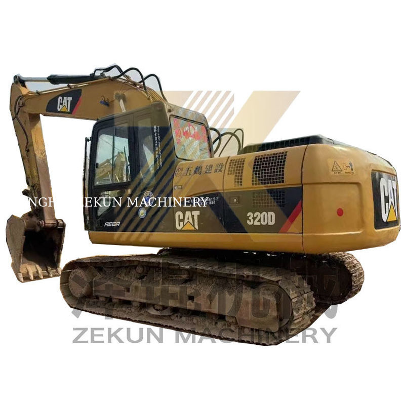 Excavadora usada Cat 320D en Japón con 20000 KG de peso de la máquina en buenas condiciones