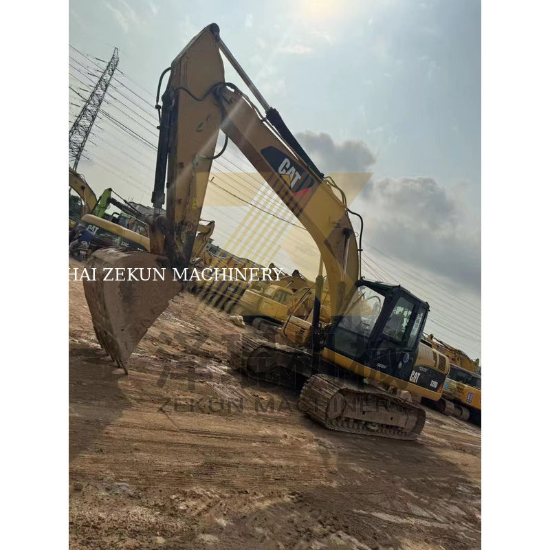 Excavadora usada Cat 320D en Japón con 20000 KG de peso de la máquina en buenas condiciones