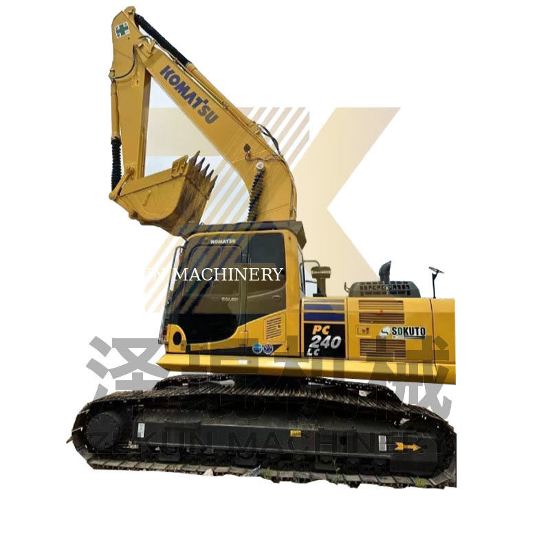Excavadora Komatsu PC240-7 con horas de trabajo bajas 0-2000 y otro cilindro hidráulico