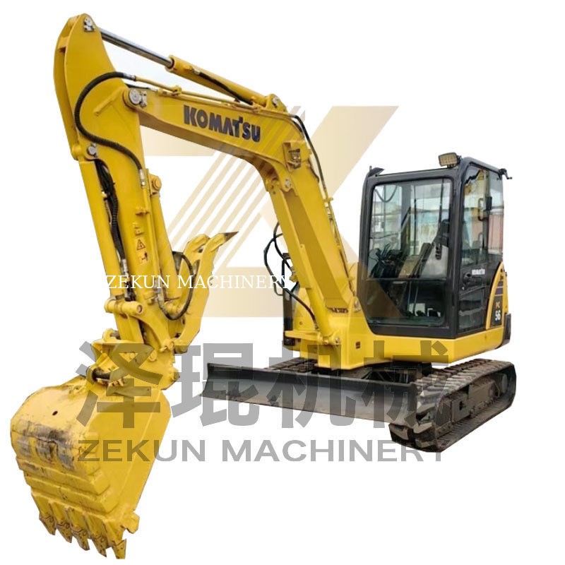 Excavadora Komatsu PC56 de segunda mano con capacidad de 0.2m3 y 0-2000 horas de trabajo
