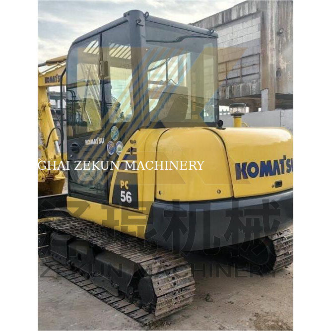 Excavadora Komatsu PC56 de segunda mano con capacidad de 0.2m3 y 0-2000 horas de trabajo