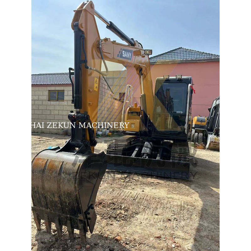 Excavadora Sany 75 C Pro de segunda mano con cilindro hidráulico original y motor ISUZU