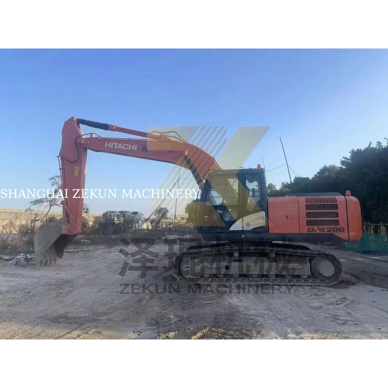Hitachi ZX200-5G Excavadora usada de Japón con 20 toneladas de peso operativo y cilindro