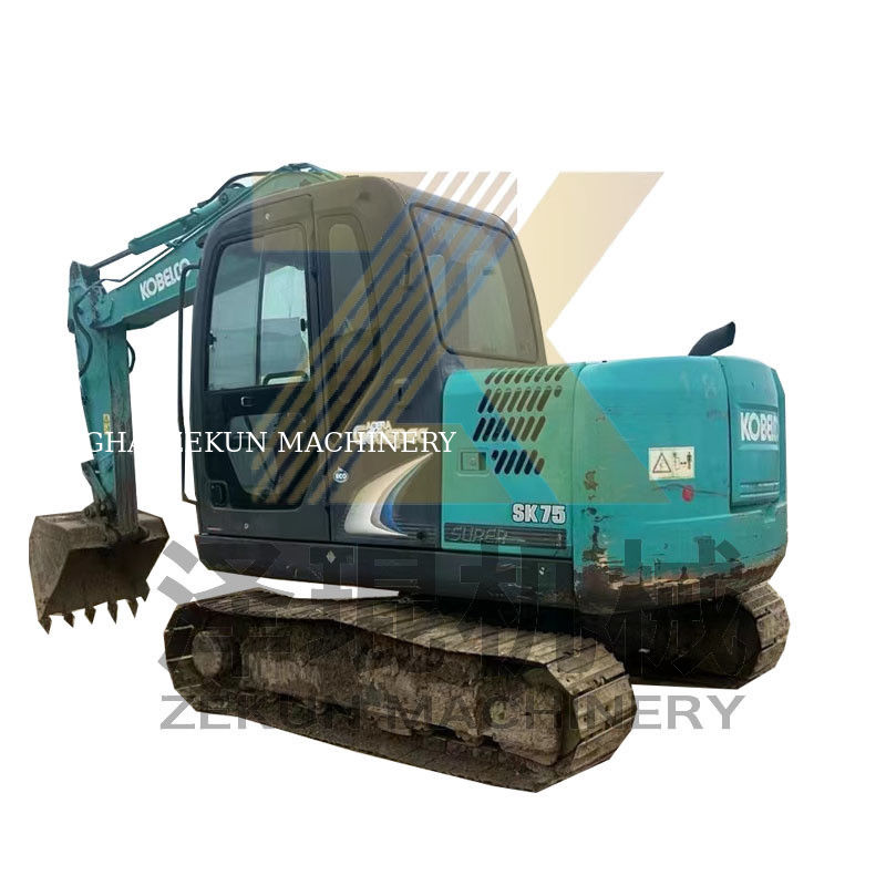 0.4m3 Capacidad de cubo 2017 Excavadora usada Kobelco 907 E307D Sk75 Sk75-11 en Shanghai