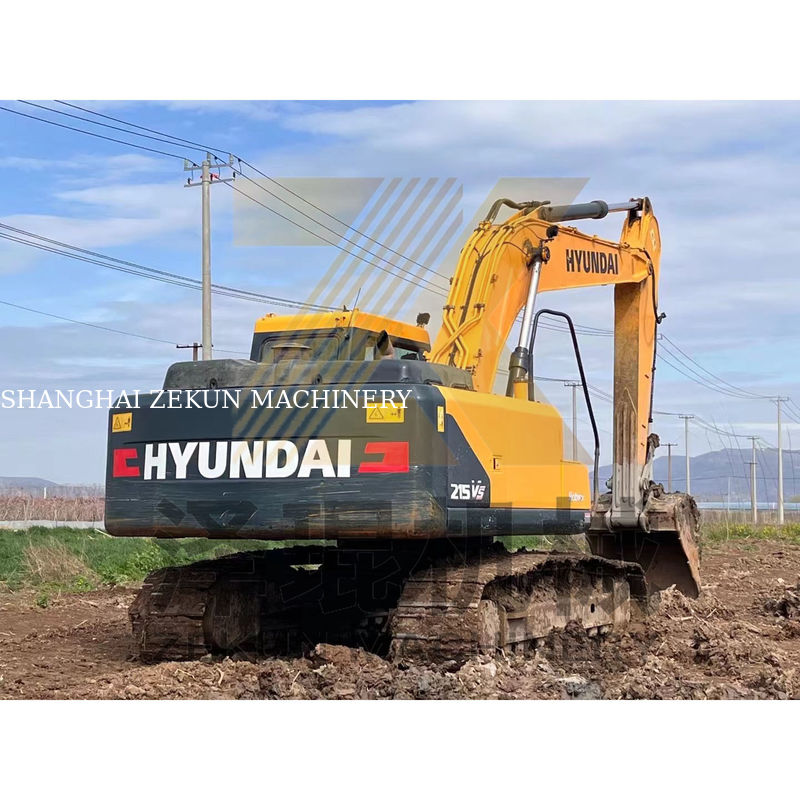 21000 KG peso de la máquina Cummins motor usado Hyundai 215-9T 215-9S excavadora en Shanghai