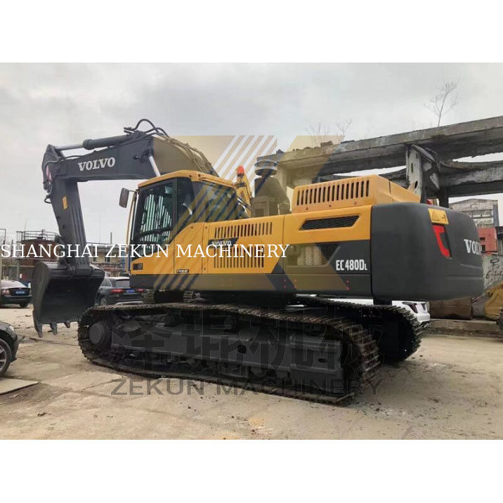 Excavadora Volvo EC480 usada con capacidad de cubo de 3,3 m3 y otra válvula hidráulica