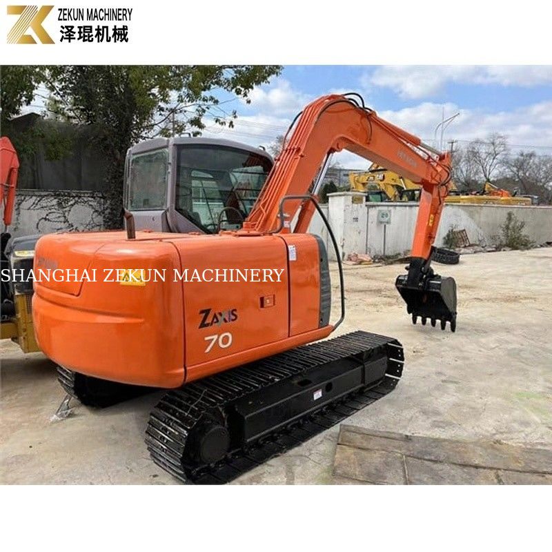 Excavadora usada Hitachi ZX70 con bomba hidráulica original y 2001-4000 horas de trabajo