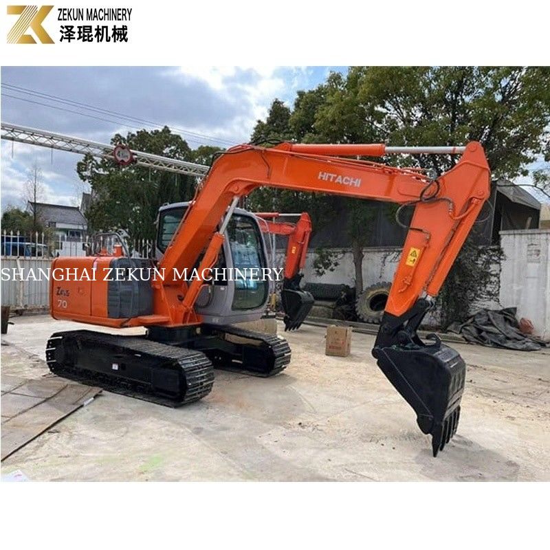 Excavadora usada Hitachi ZX70 con bomba hidráulica original y 2001-4000 horas de trabajo