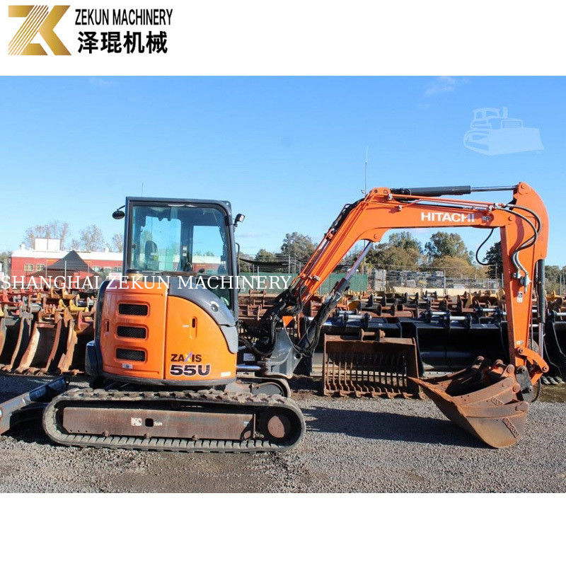 Excavadora de movimiento de tipo rastreador de tipo Hitachi ZX55-5A con capacidad de cubo de 0,19m3