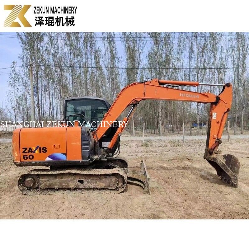 Excavadora manual Hitachi ZX60 Excavadora de rastreo 0,22m3 Capacidad de cubo 2013 año