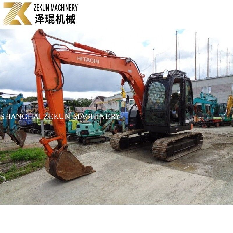 Japón importa 7,5 toneladas de excavadora usada Hitachi ZX75 Motor Isuzu ZX75US-A para la agricultura
